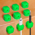 9-Piece Magnetic Cable Clips (Glow Green)